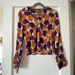 Vintage Tibi Silk Floral Top